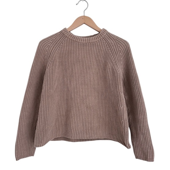 Quince 100% Organic Cotton Fisherman Crew Sweater - Picture 4 of 7